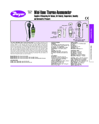 Thumbnail of document Data Sheet - Series MVA Mini-Vane Thermo-Anemometer